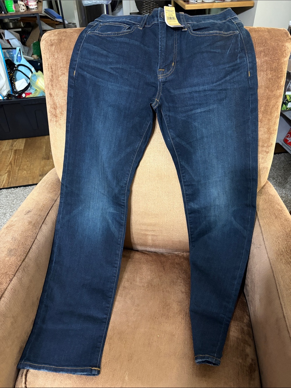 Men's Dark Blue Stretch Jeans